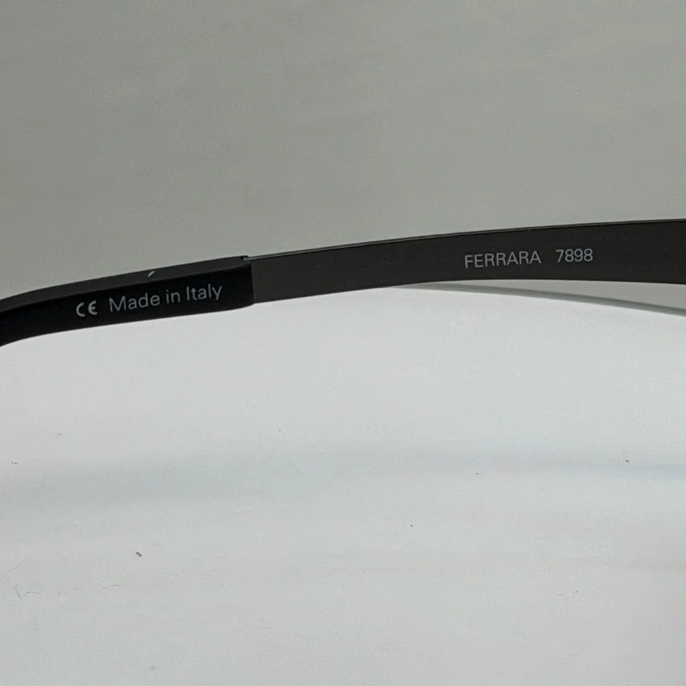 Serengeti Ferrara 7898 Polarized Sunglasses Mens‎ Brown Square Italy NOS